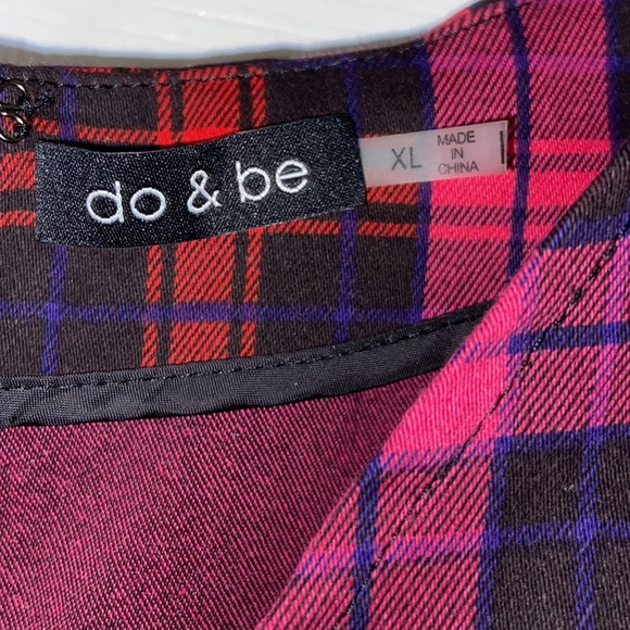 Do & Be plaid dress skirt combo. NWT Size XL - Picture 5 of 16